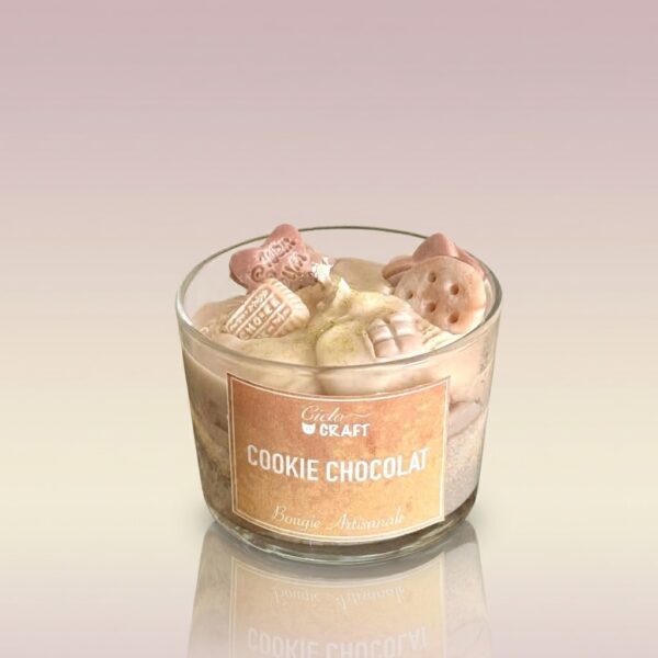 Bougie artisanale cookie chocolat