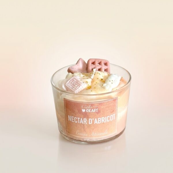 Bougie artisanale nectar d’abricot
