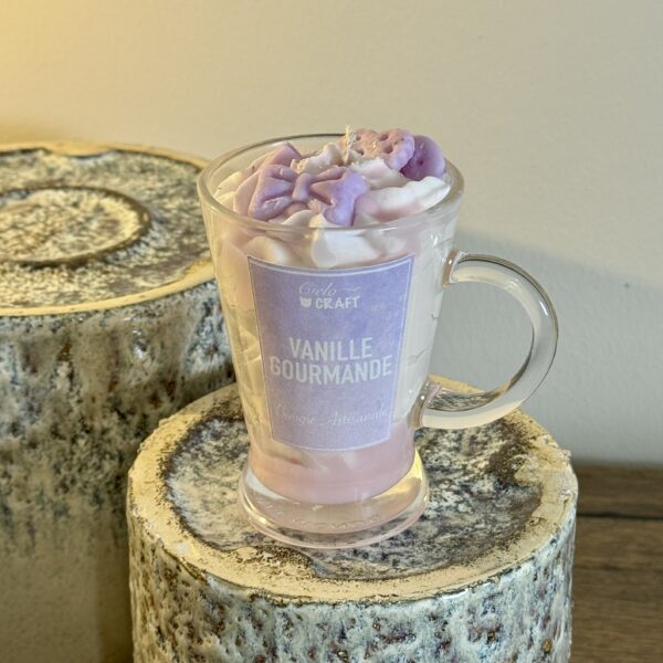 Bougie grosse tasse Vanille gourmande