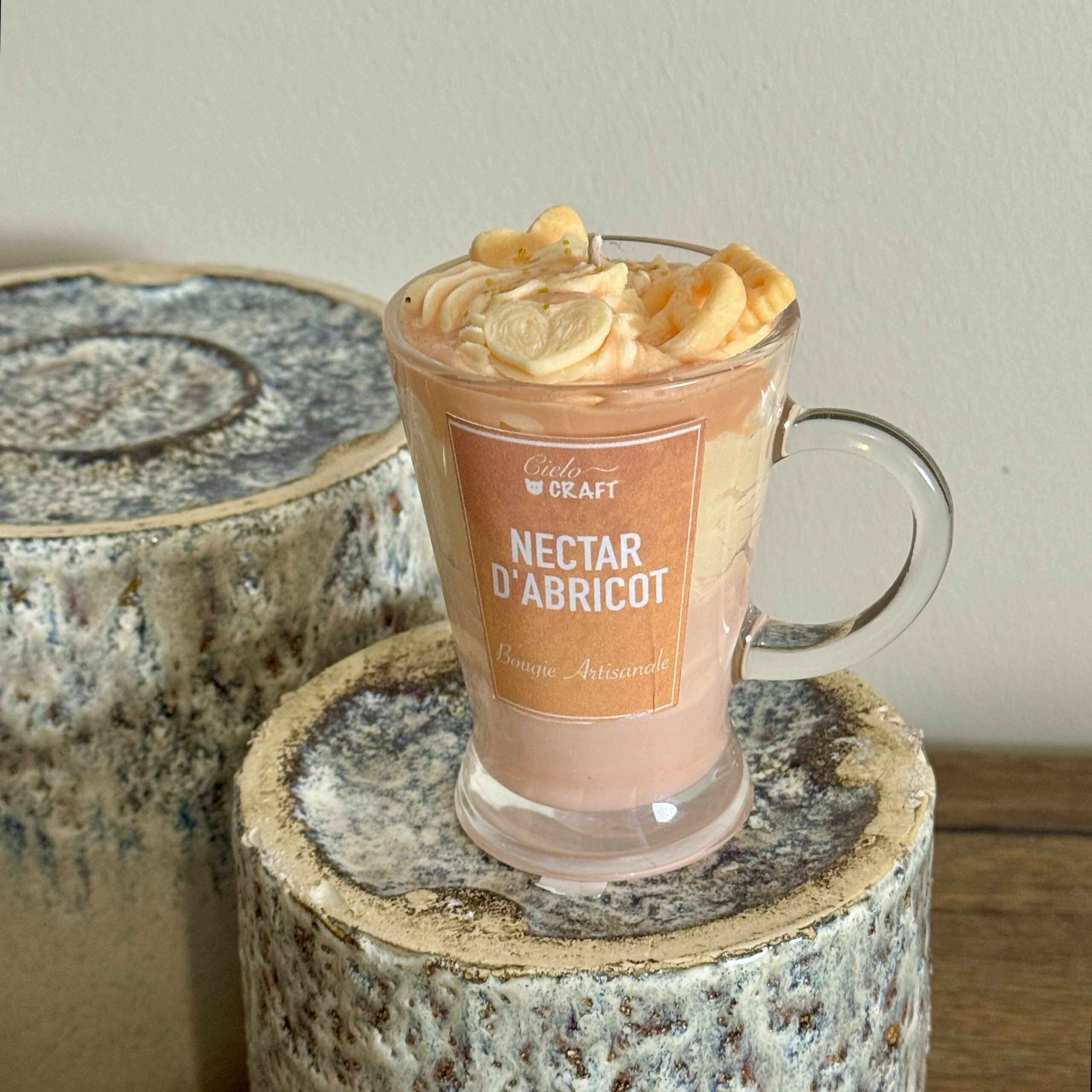 Bougie tasse Nectar d'abricot