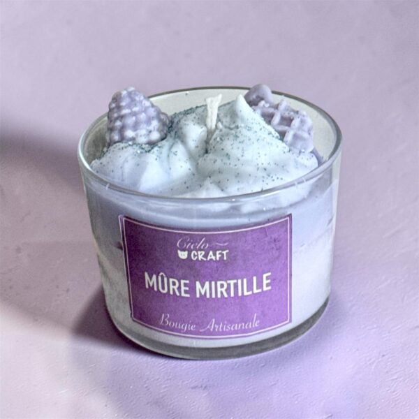 Bougie artisanale mûre mirtille