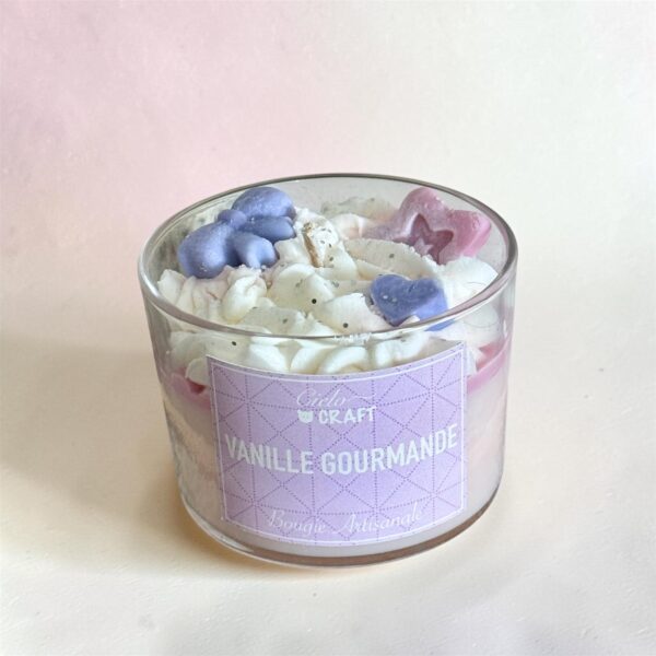 Bougie artisanale vanille gourmande
