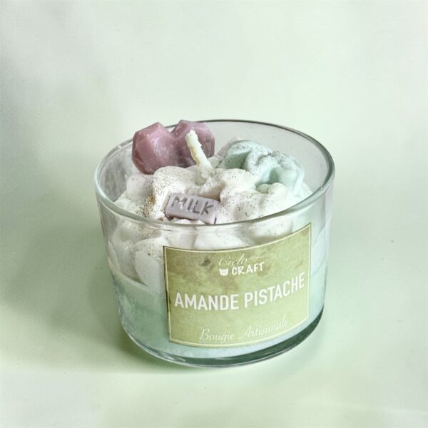Bougie artisanale amande pistache